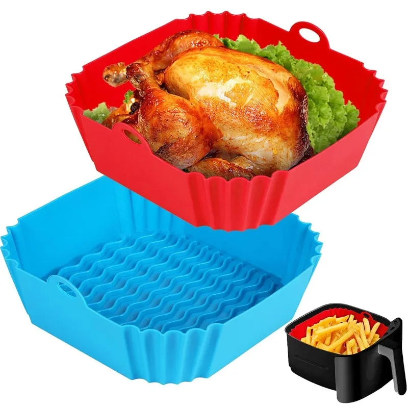 Reusable Silicone Air Fryer Liners — Set of 2