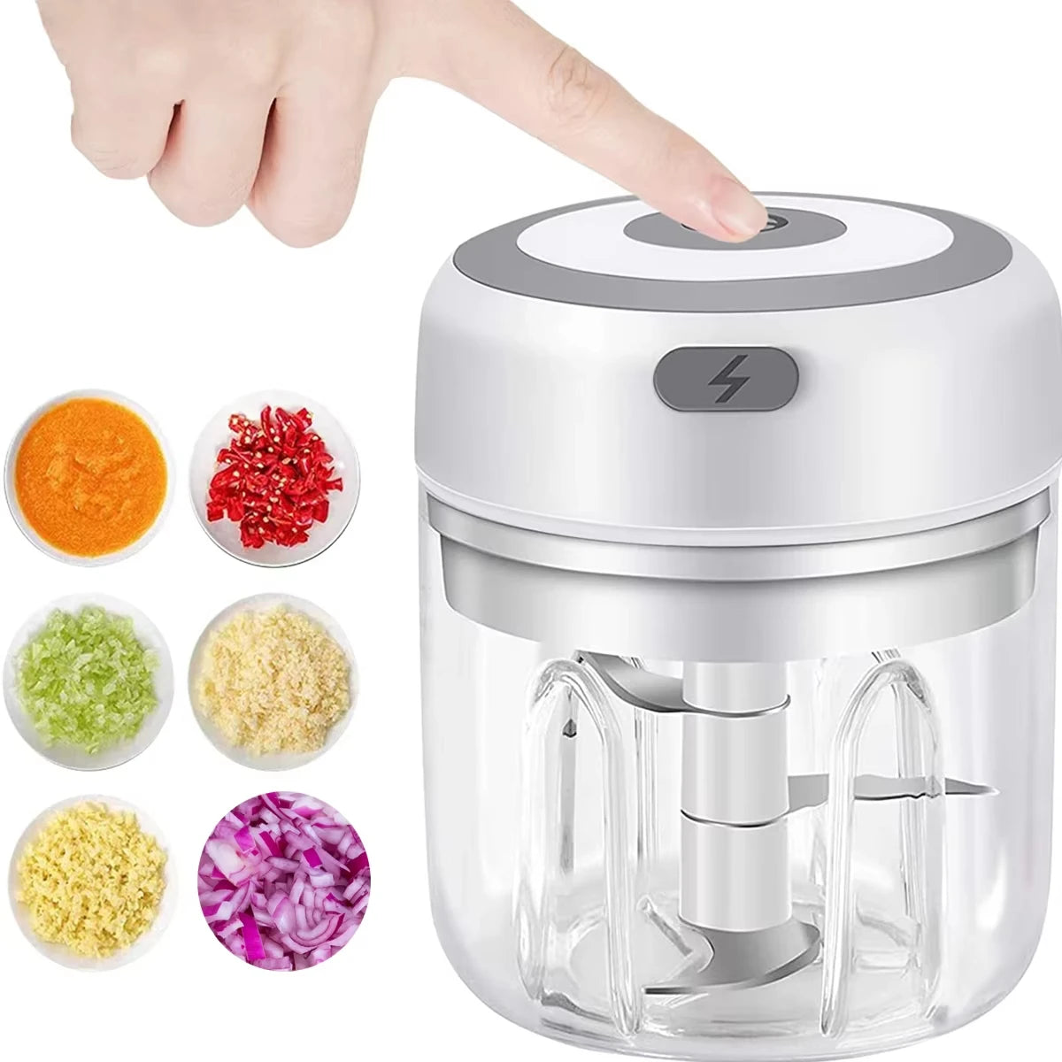 Electric Mini Food Chopper — Garlic & Veggie Mincer