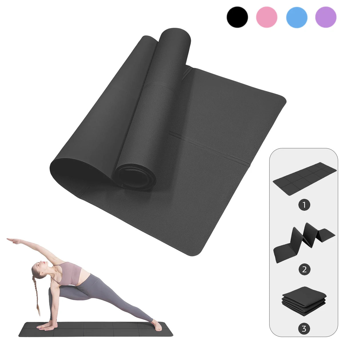 Non-Slip Yoga Mat — 6mm Thick