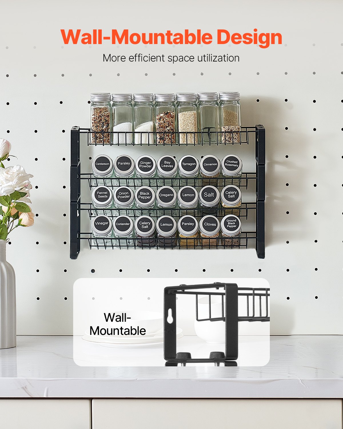 Rotating Spice Rack Organizer - Detail