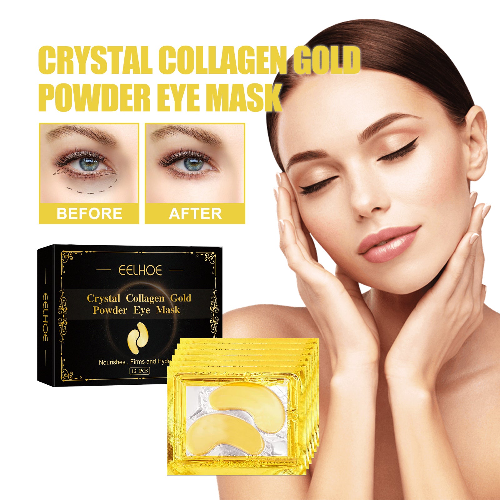24K Gold Collagen Eye Patches